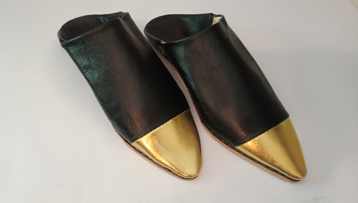 Babouches – Black & Gold