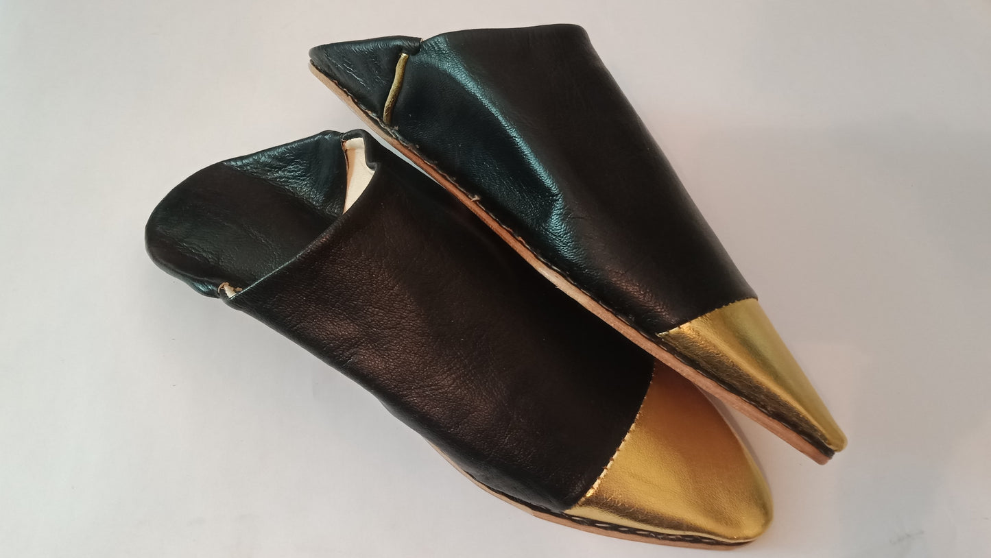 Babouches – Black & Gold
