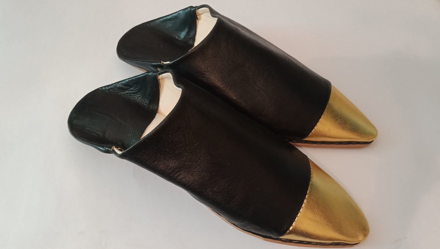 Babouches – Black & Gold