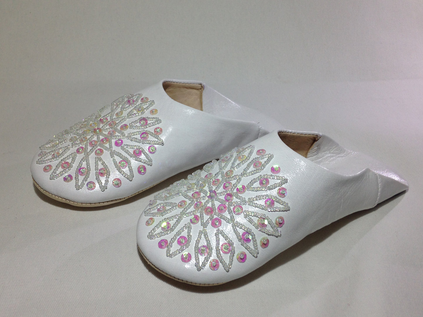 slippers white women for home